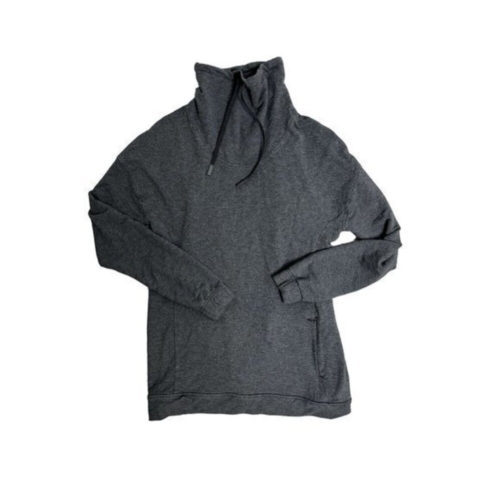 Lululemon Womens Size 4 Gray‎ Twisted & Tucked Long Sleeve Sweater